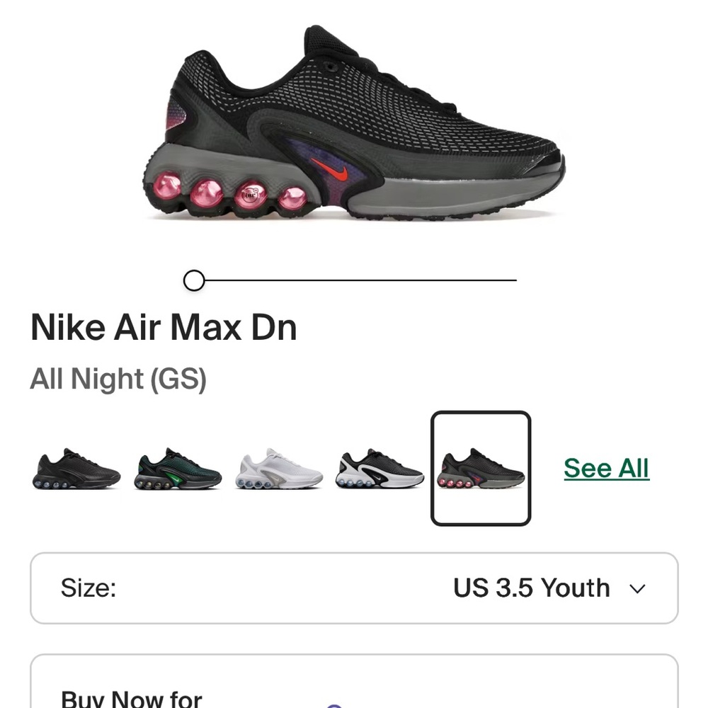 Nike Air Max Dn Black with Pink Accents